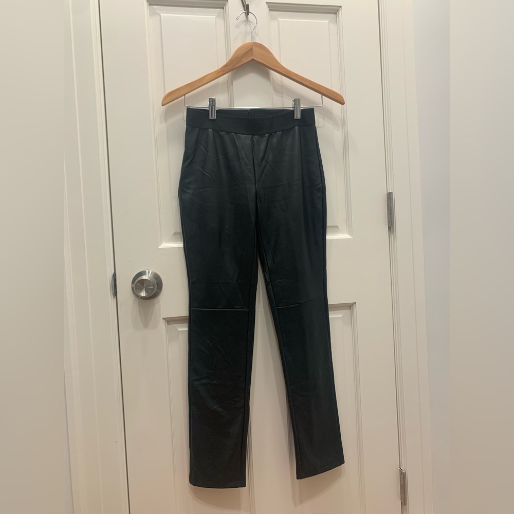 Emerson Fry Faux Black Leather Leggings